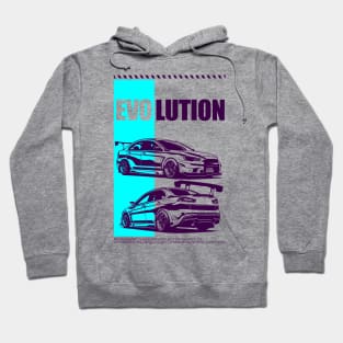 Lancer Evo X Cyan Purple Hoodie